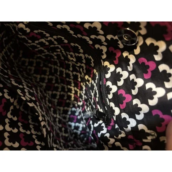 Vera Bradley Retired Hipster Canterberry Magenta Purse Bag Quilted Handles Quilt - Picture 4 of 7